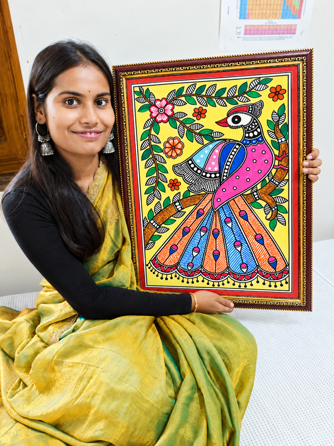 Original handmade Madhubani painting